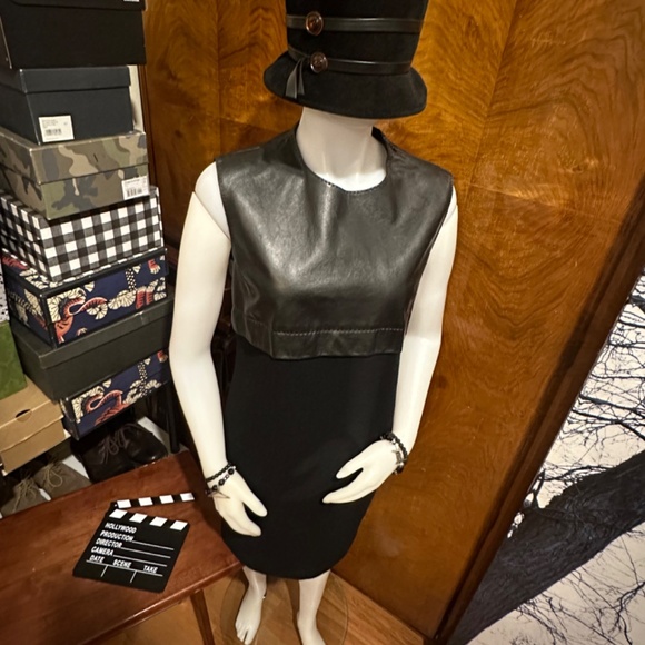 Jean Paul Gaultier Leather Jersey Dress - Picture 7 of 13